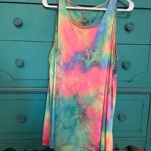 Tie-Dye Long Tank